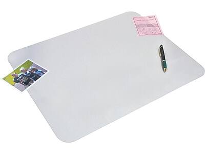 Alt View 2. Artistic - Artistic Krystal View Anti-Slip Plastic Desk Pad, 17" x 12", Frosted (60740M) - Frosted.