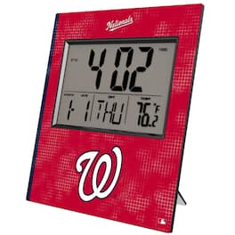Keyscaper - Washington Nationals Digital Desk Clock - Multicolor