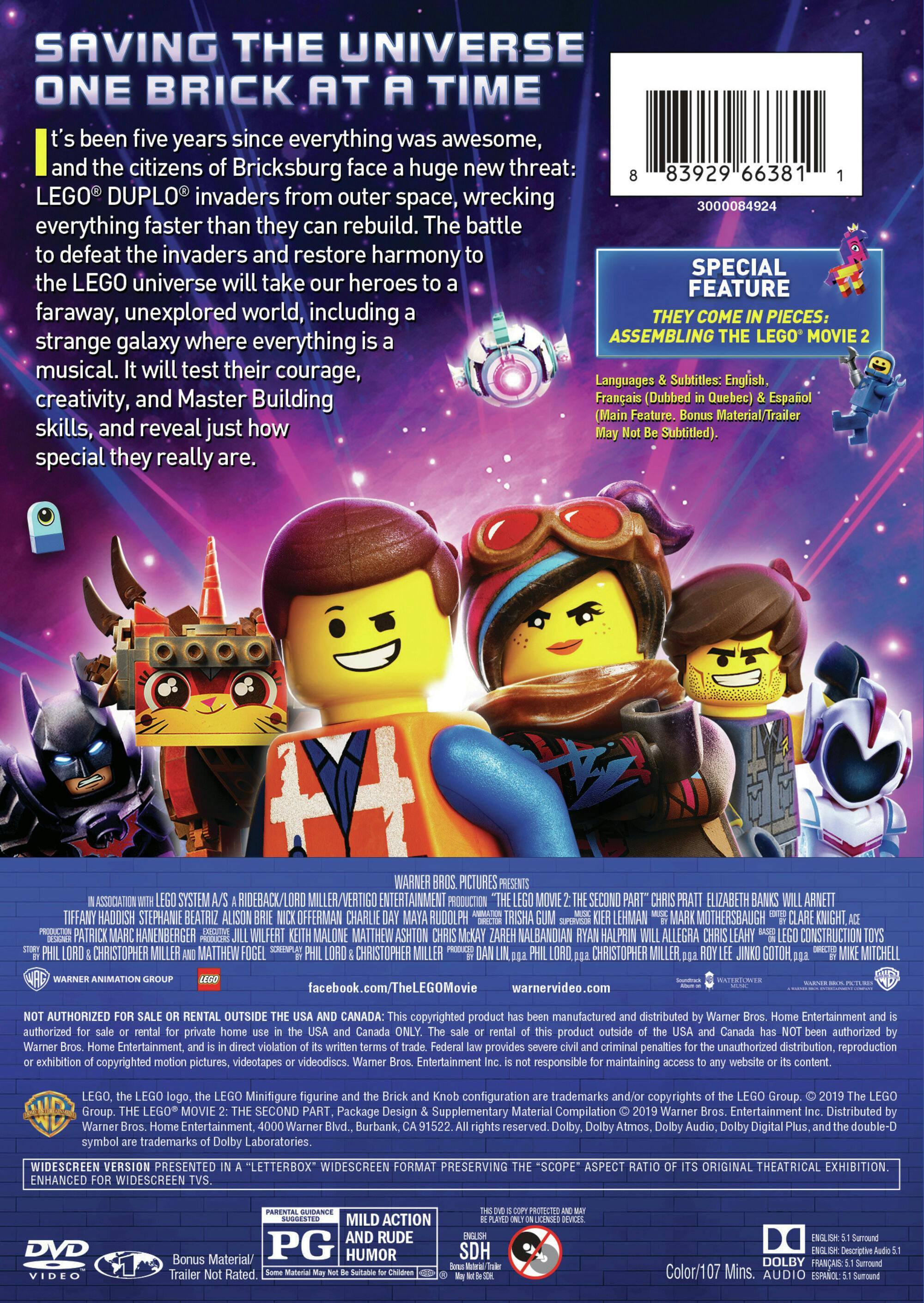 Angle. The LEGO Movie 2 [DVD].