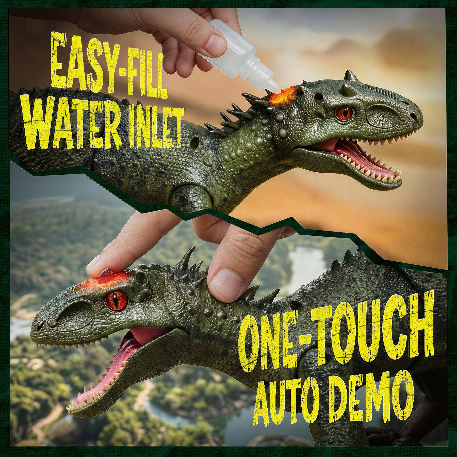 EASY-FILL WATER INLET  
ONE-TOUCH AUTO DEMO