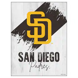 Holland Bar Stool Co. - San Diego Padres 15" x 20" Team Canvas Wall Art - Multicolor