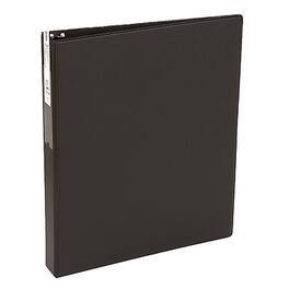 Avery - Economy 1" 3-Ring Non-View Binders with Label Holder, Round Ring - Black