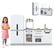 Front. Gymax - Gymax 2 PCS Kids Kitchen Playset w/Fridge Dishwasher Microwave Oven & Accessories Grey - Grey.