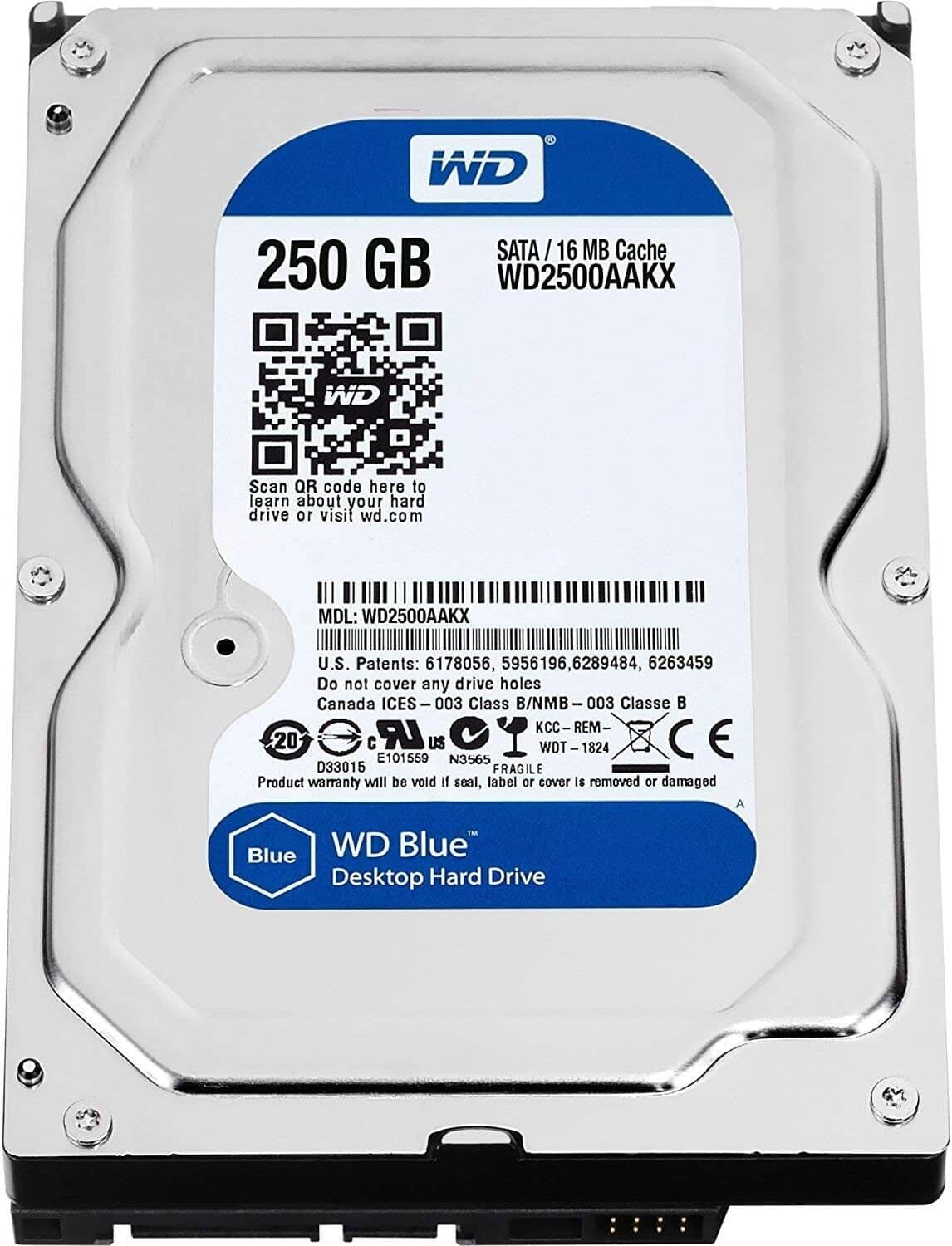 Western Digital - Caviar Blue 250GB Internal 7200RPM 3.5" (WD2500AAKX) HDD