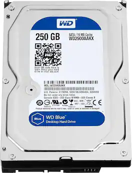 Western Digital - Caviar Blue 250GB Internal 7200RPM 3.5" (WD2500AAKX) HDD