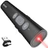 Front. Delton - Delton LP21 Wireless Presenter Remote, Laser Pointer (DLP21) - Black.