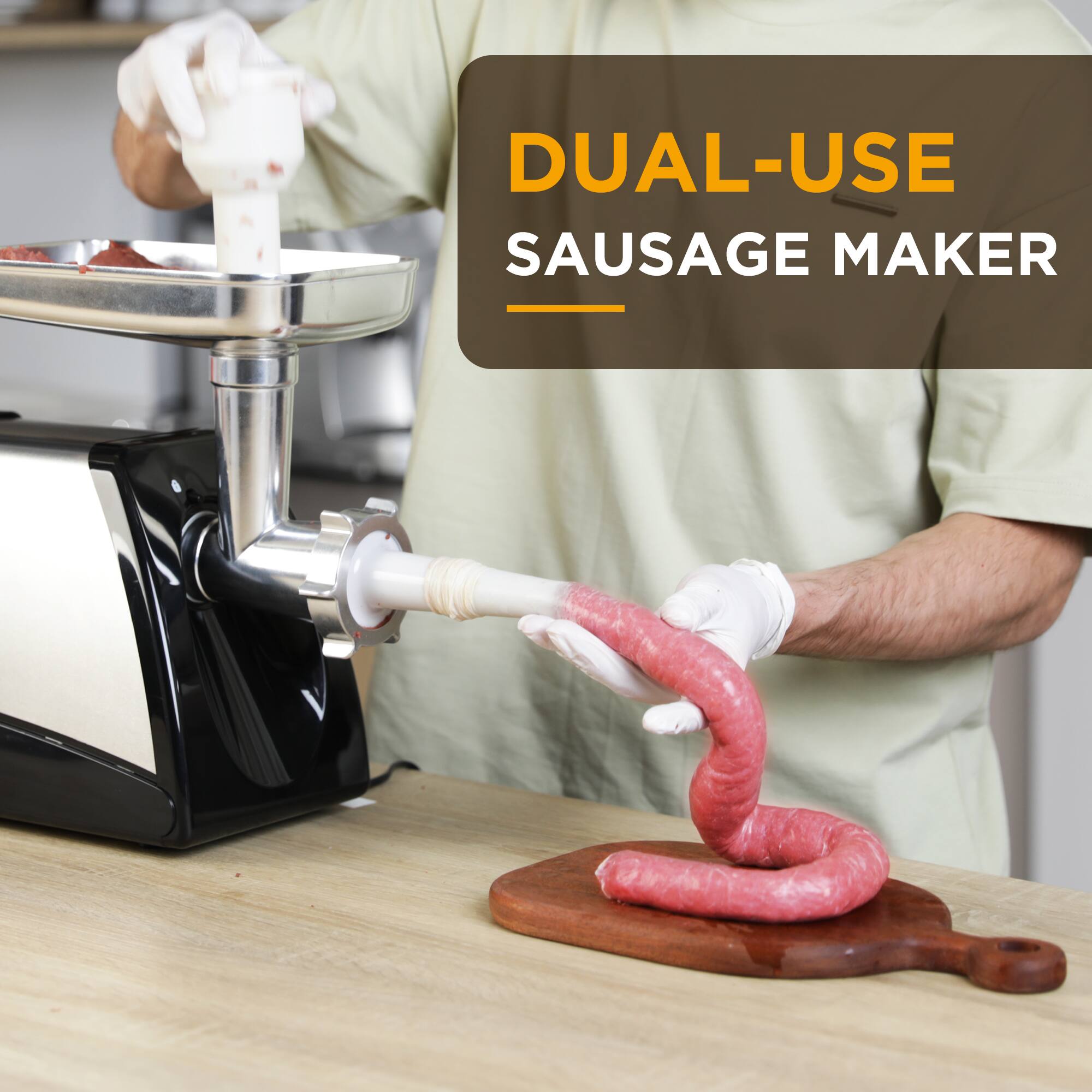 DUAL-USE SAUSAGE MAKER