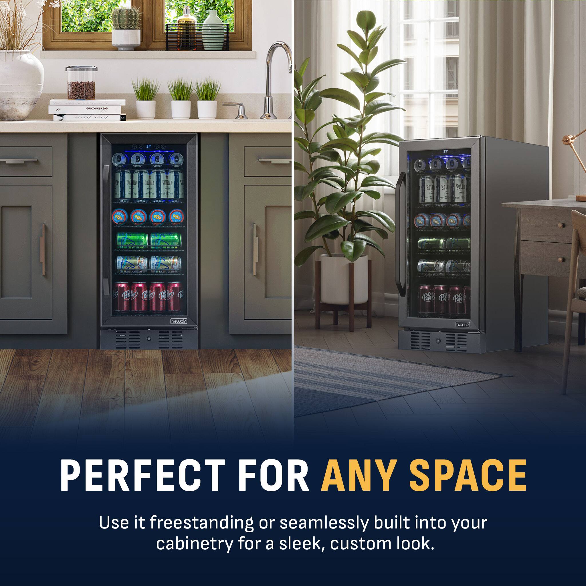 PERFECT FOR ANY SPACE  
Use it freestanding or seamlessly built into your cabinetry for a sleek, custom look.
