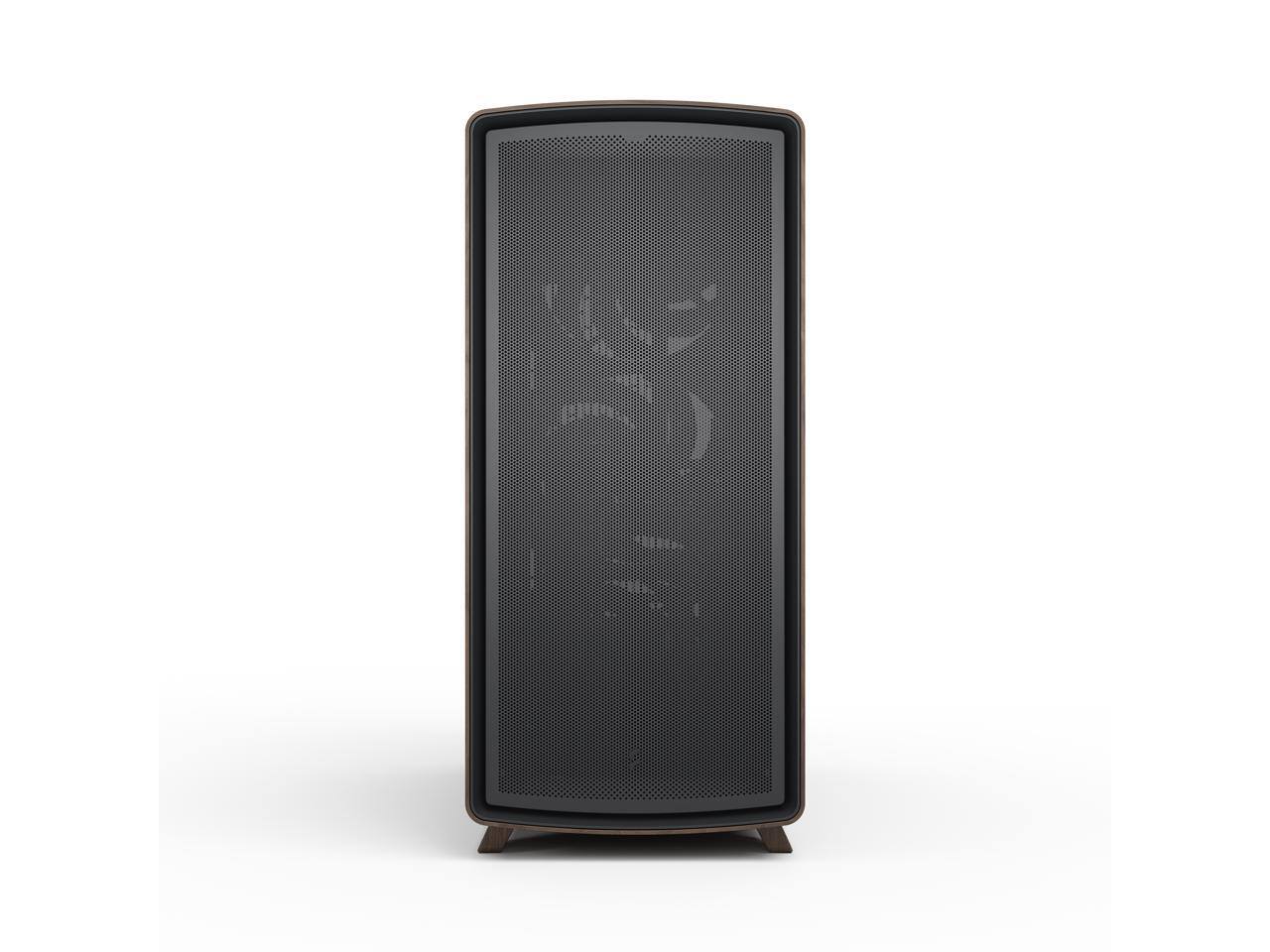 Alt View 1. Fractal Design - Fractal Design Summit Black Walnut PC Case w/ 3 Fans, ATX Reverse, E-ATX/ATX/mATX/ITX - Black.