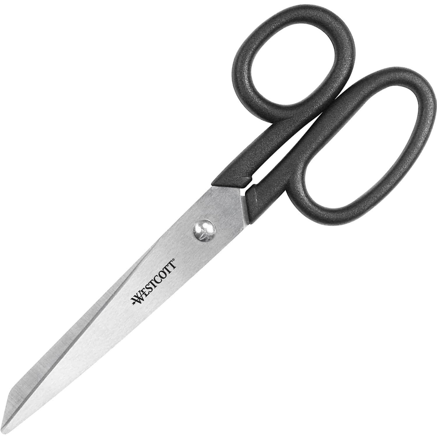 "Westcott - All Purpose Kleencut 7"" Straight Scissors 3.31"" Cut Stainless Steel Straight Tip 1 Each - Black" price history on PriceWatchPro