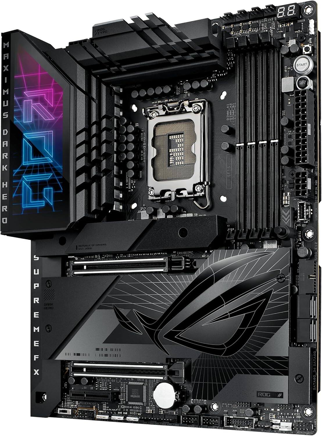 MAXIMUS DARK HERO  
SUPREMEFX  
ROG TYPE  
8.8  
START  
ROG #  
SATASG  
SATAGG