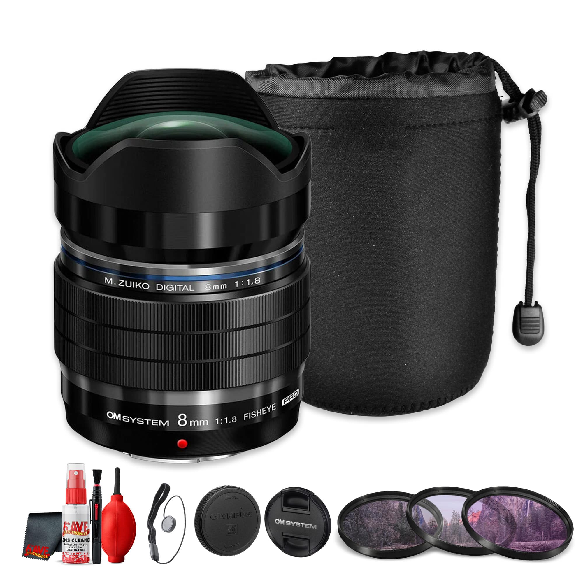 OM System - M.Zuiko Digital ED 8mm f/1.8 Fisheye PRO Lens Micro Four Thirds(Bundle) - Black price history on PriceWatchPro