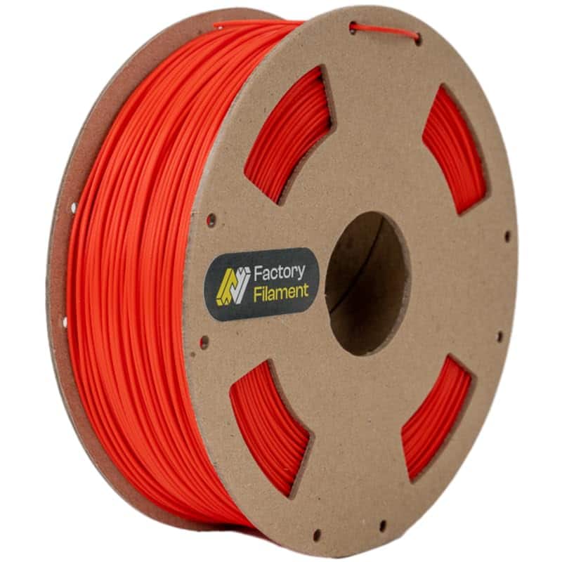 Factory Filament - 1.75mm PLA 3D Printer Filament, 1 KG Spool, Dimensional Accuracy +/- 0.02 mm, 3D Printing Filament - Red