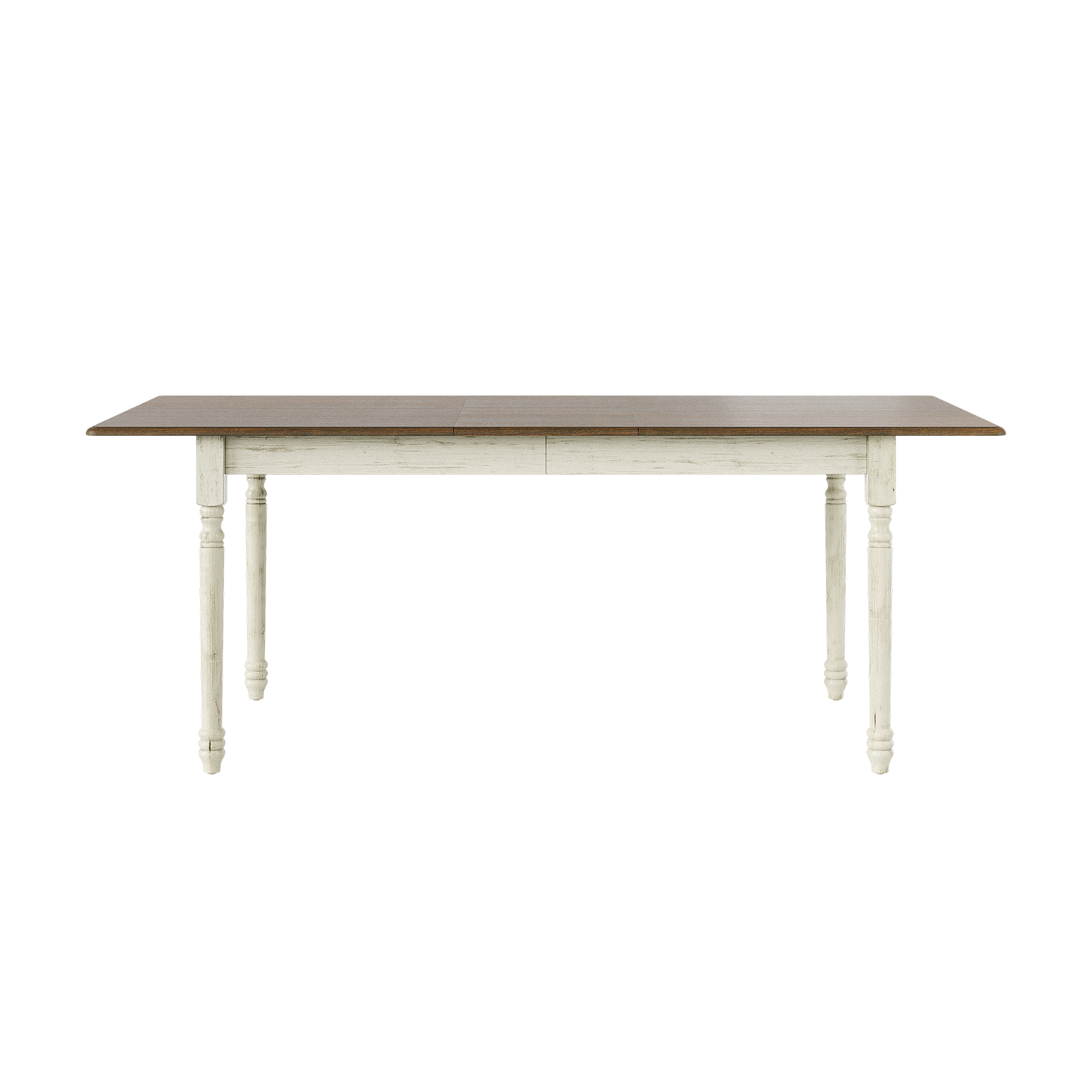 Angle. Famapy - Multipurpose Folding Desk with 3-Section Top, 78.7" Extendable Writing Table for Home Office & Study. - White & Brown.