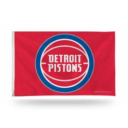Rico Industries - Detroit NBA Pistons 3X5 Indoor Outdoor Banner Flag with grommets for hanging - Multi