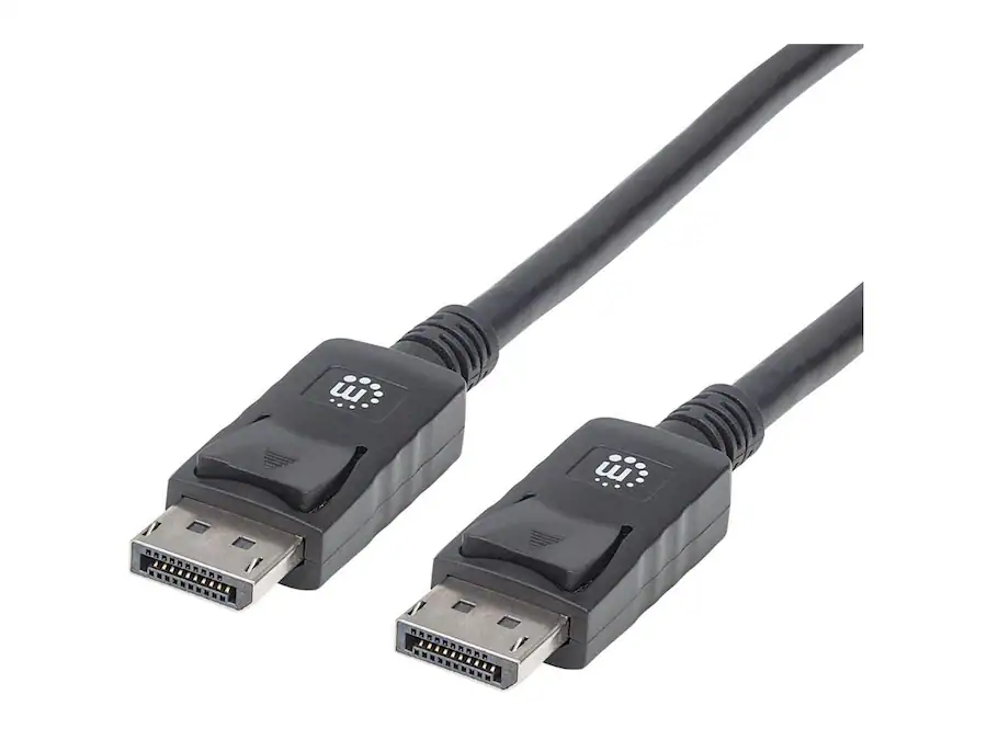 Displayport Cable Front Manhattan 6.6 ft. DisplayPort Monitor Cable 393799 - Best Buy