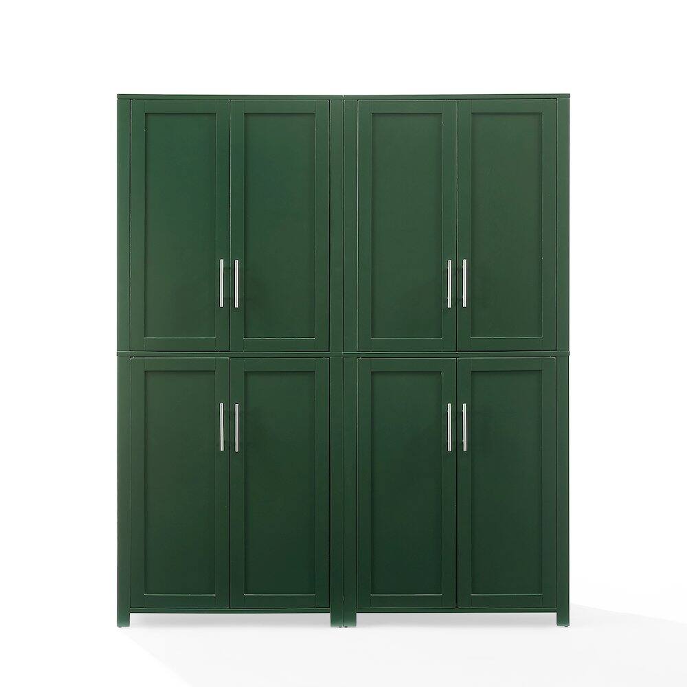 Alt View 1. Crosley Furniture - Savannah 2-Piece Kitchen Storage Pantry Set - 2 Pantries - Hunter Green.