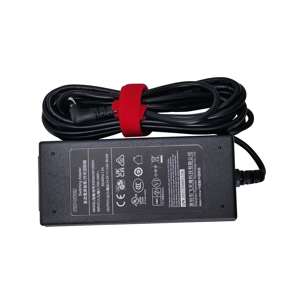 AE 9 NO Adapter TUPOWER Switching / 48.0W SA 2.0A E MODEL: PS658240Y2000H 00-240V- 50/60Hz, 1.5 INPUT// OUTPUT//24.0V U C CE 10 E I LISTER I ! a .. VI cac I | Ltd. Rules 8 I noee unered a d ! eerece I Technology 1 following E I I no I mum S/N: 2022350001206 ypower ttus I ALAAD I I E Bugrn Shenzhen China i Made 8
