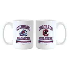 Logo Brands - Colorado Avalanche 15oz. Current & Throwback Mug Set - Multicolor