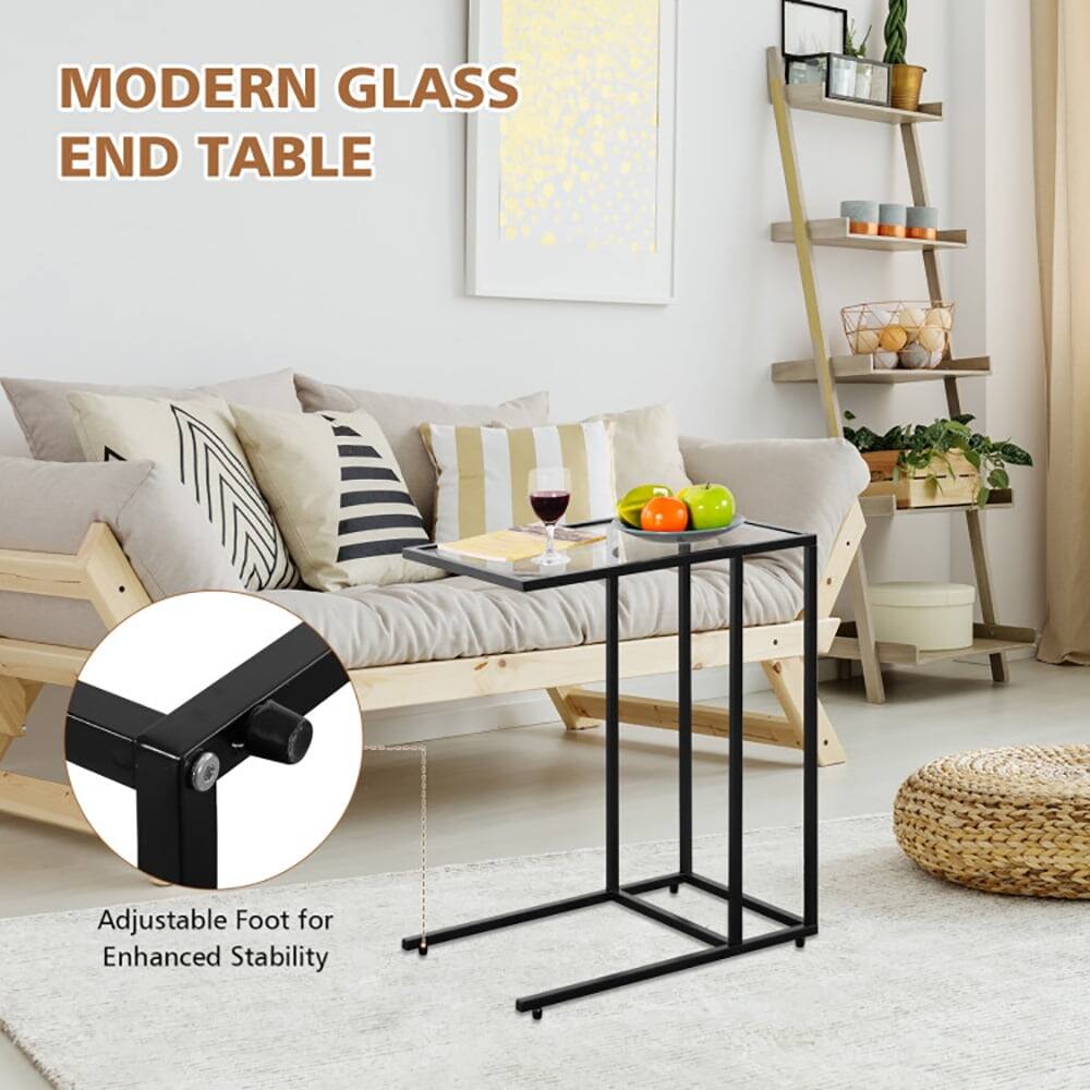 MODERN GLASS END TABLE

Adjustable Foot for Enhanced Stability
