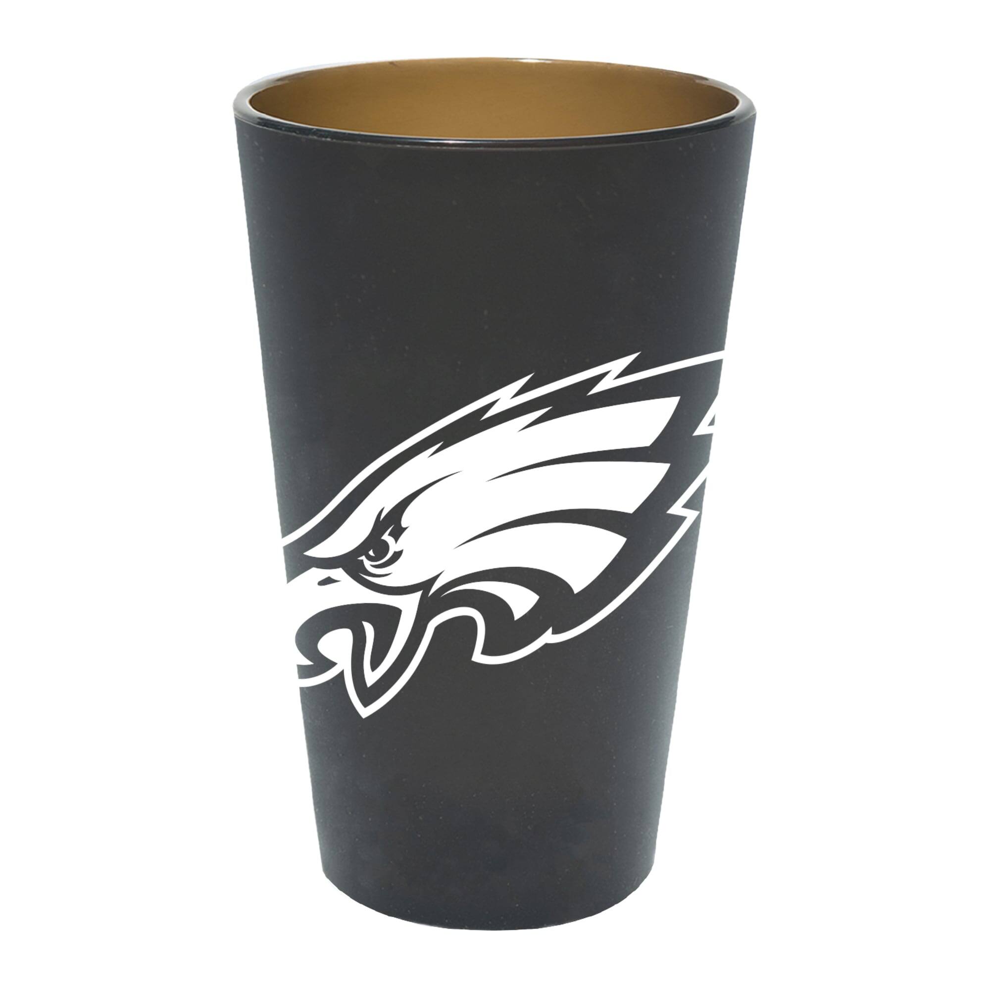 Front. WinCraft - Philadelphia Eagles 16oz. Team Color Silicone Pint Glass - Multicolor.