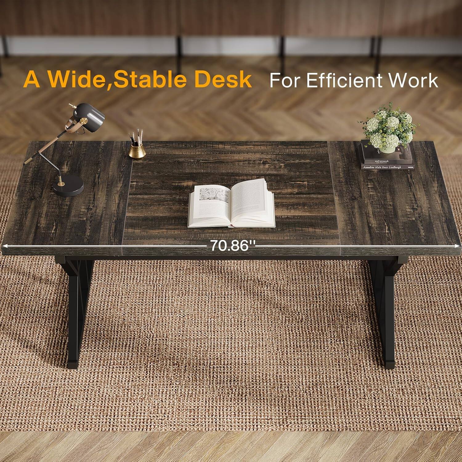 A Wide, Stable Desk For Efficient Work

Acondier Kaka Your Godbugh

70.86"