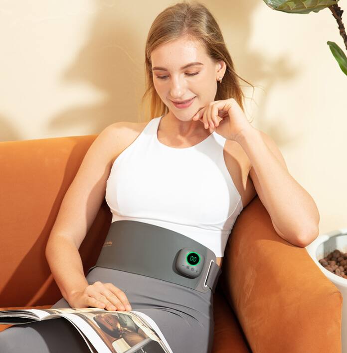 Alt View 1. Cluzine - Hot Compress Waist Abdomen Massager Body Shaping Massage Belt.
