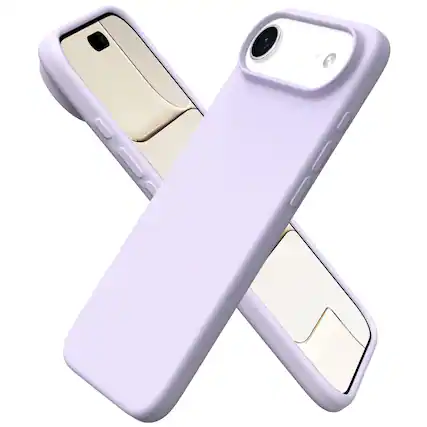 Front. Ornarto - ORNARTO Designed for iPhone Air Case 6.5", Liquid Silicone Soft Gel Rubber Shockproof Protective Case-Pastel Lilac - Pastel Lilac.