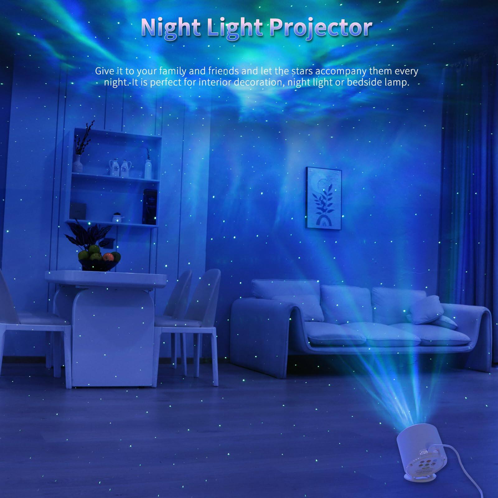 STAR EXTRA プロジェクター Dazzed Corner Galaxy Star Projector with Remote & Timer, LED