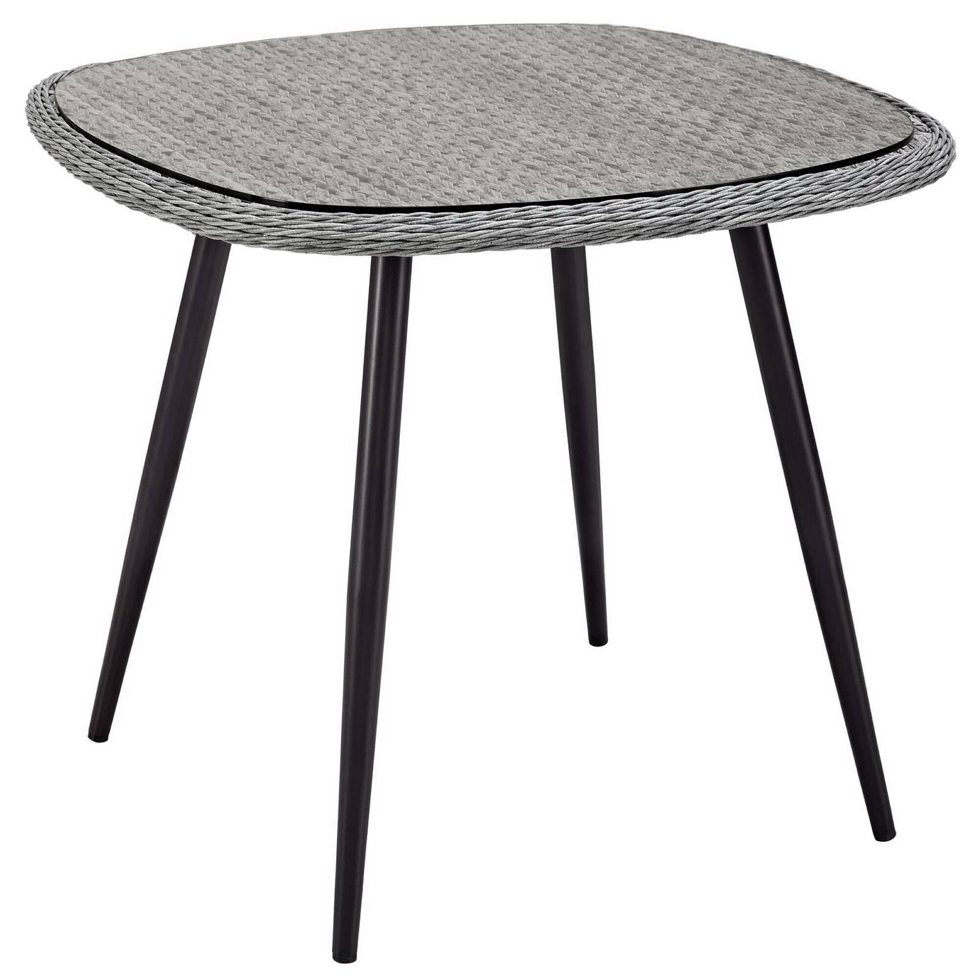 Alt View 1. Modway - Endeavor 3 Piece Outdoor Patio Wicker Rattan Dining Set by Modway - Gray Gray.
