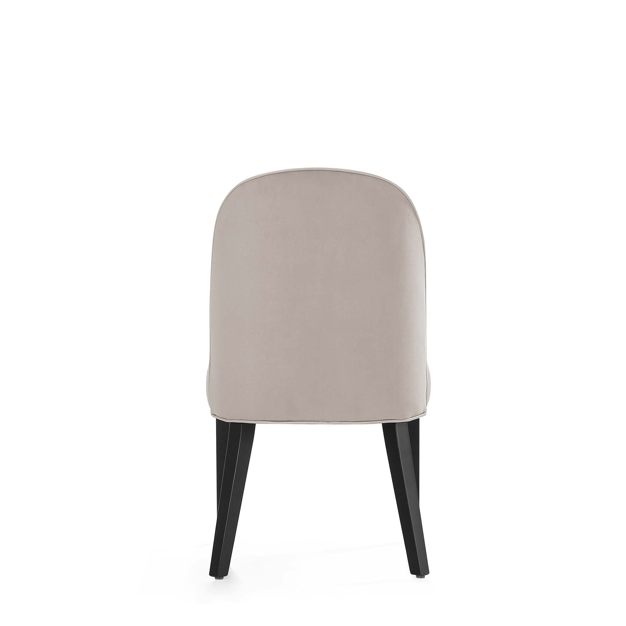 Alt View 4. Manhattan Comfort - Hillman Modern Wood Upholstered Dining Chair - Set of 2 - Light Gray.