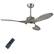 Front. Costway - Costway 48 Inch Reversible Ceiling Fan w/ LED Light, Remote Control, 6 Speeds & 8H Timer - Nickel.