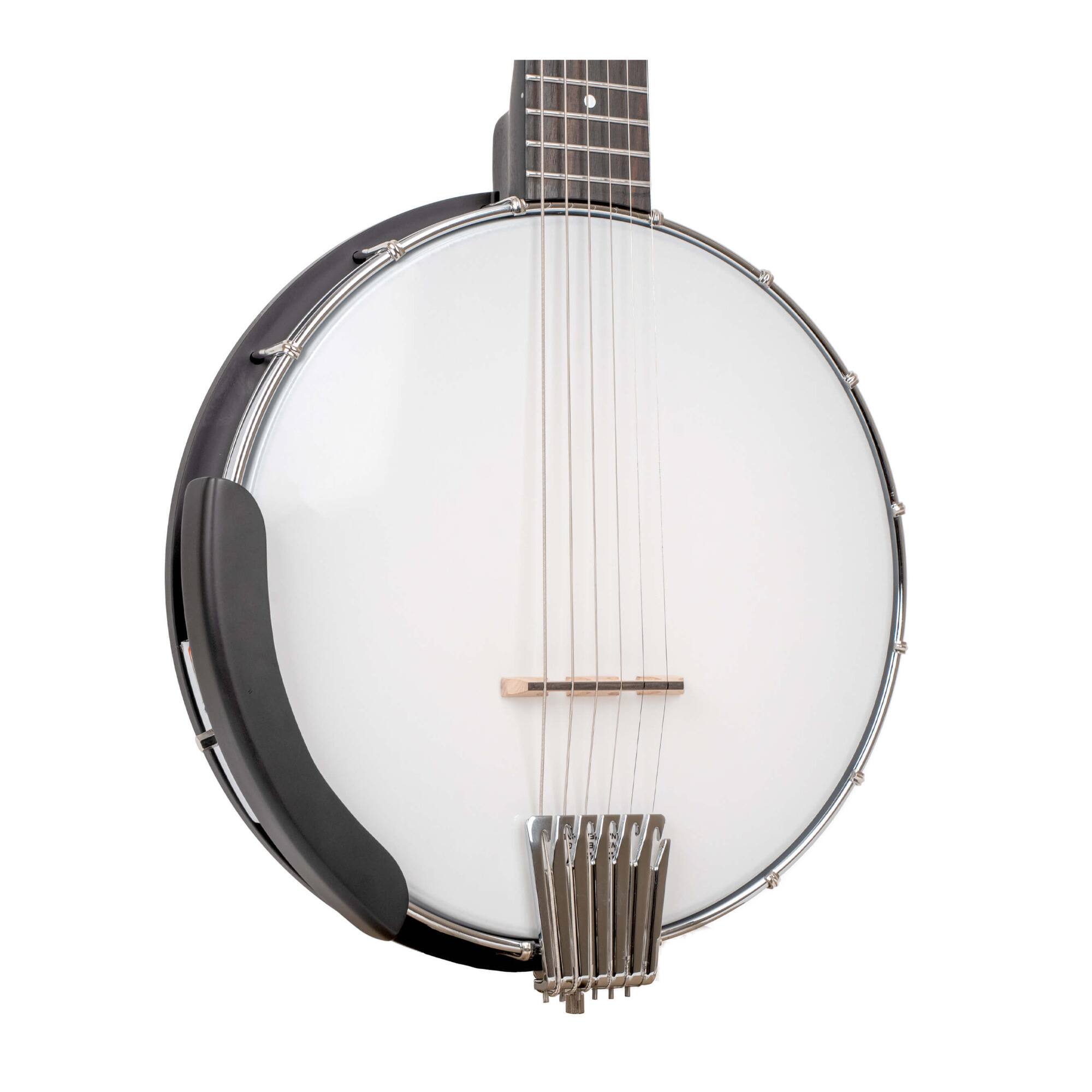 Angle. Gold Tone - Gold Tone AC-6 Mini: Acoustic Composite Banjitar with Gig Bag.