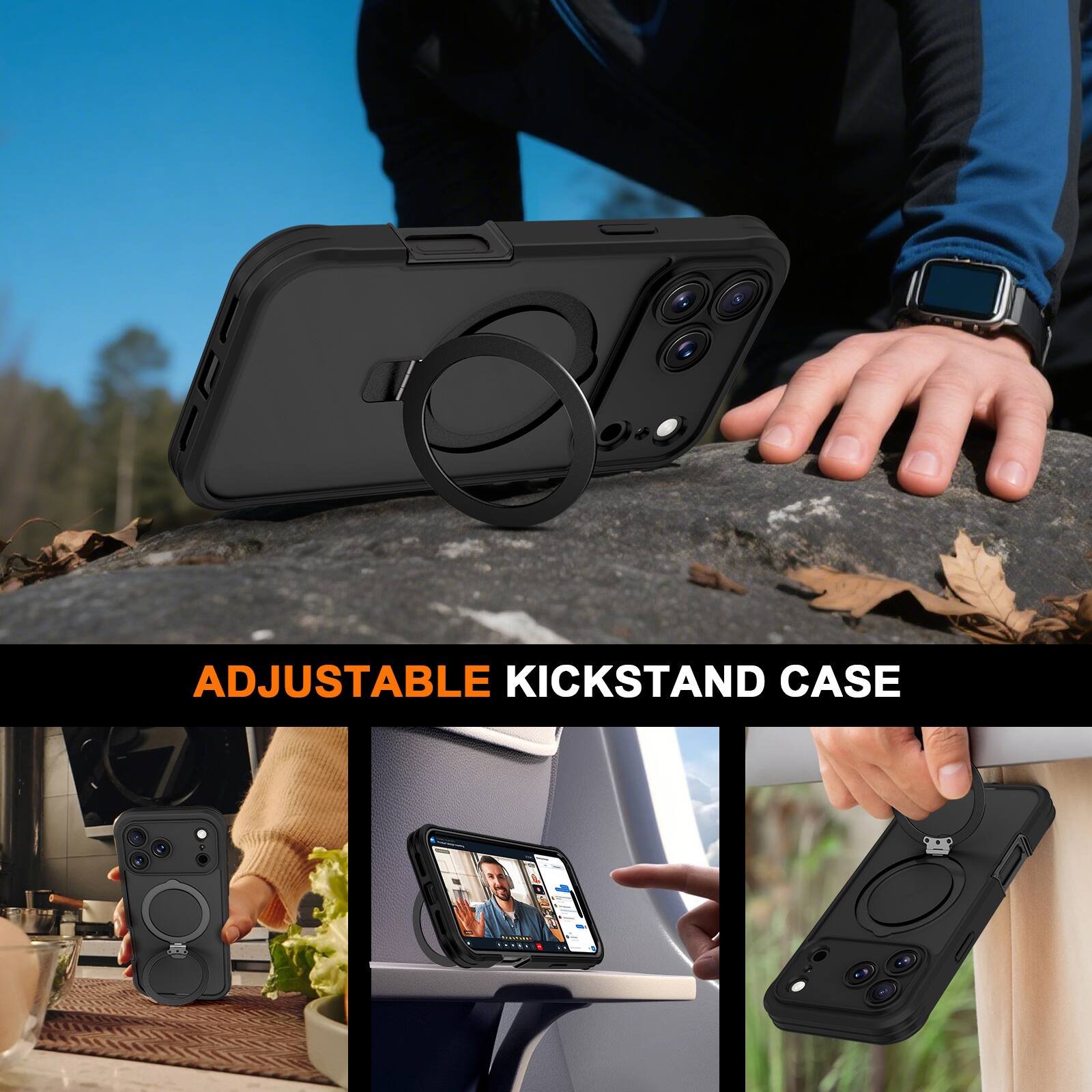 ADJUSTABLE KICKSTAND CASE