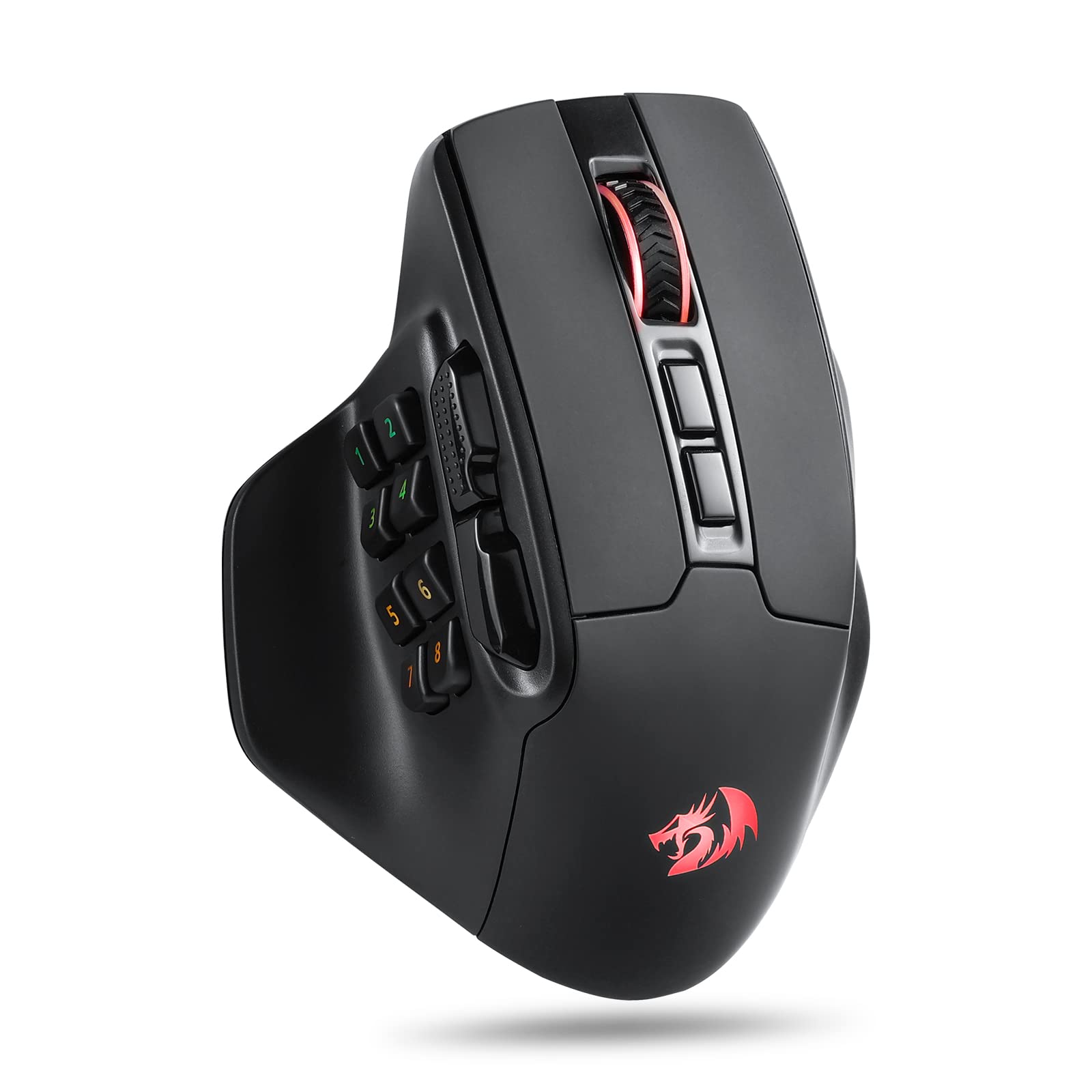 PO3TICJUNKI3 - M811 Pro Mmo Gaming Mouse Buttons Rgb Gamer Wergonomic Grip Build Side Macro Keys Software Supports Diy Key - Wired - Black