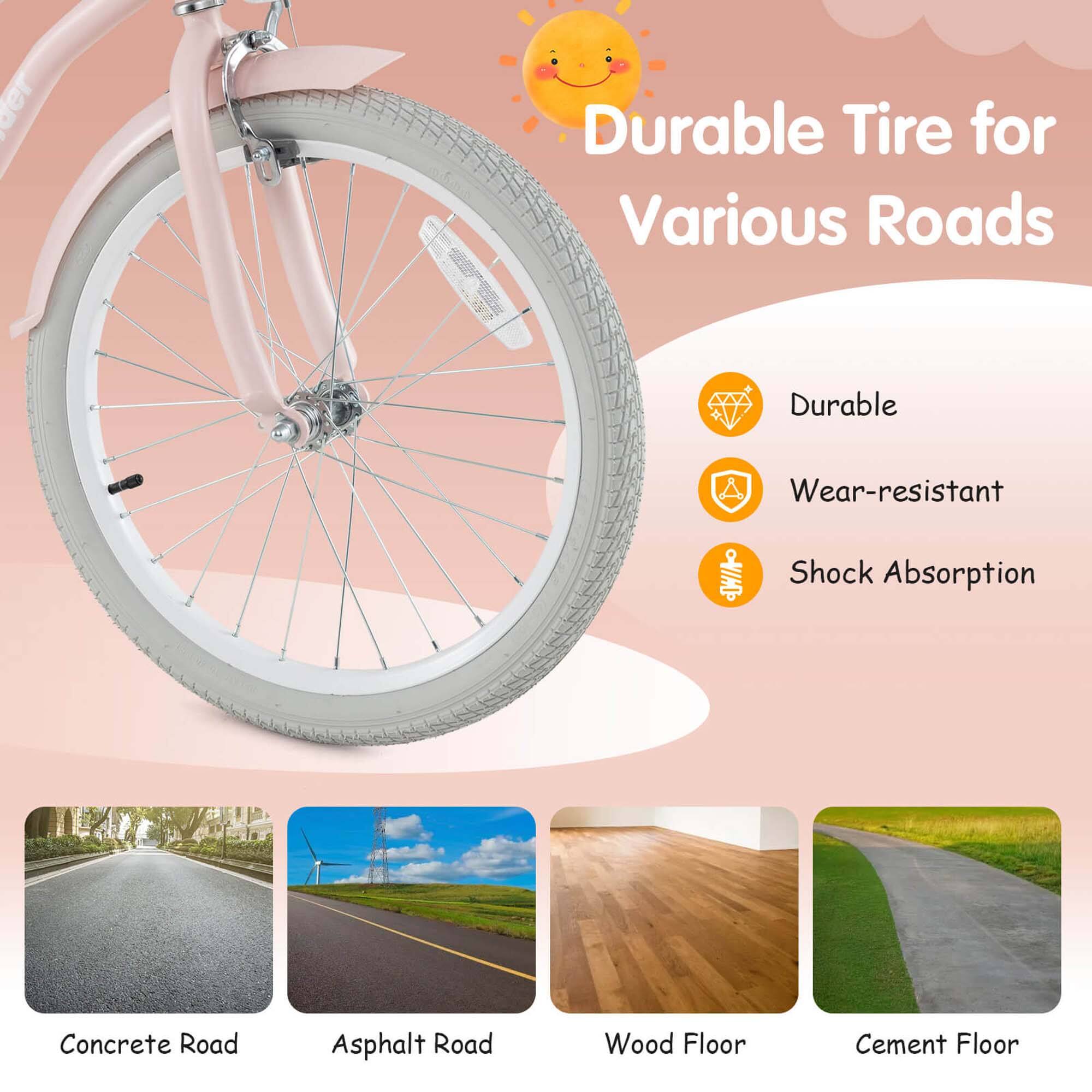 Durable Tire for Various Roads

- Durable
- Wear-resistant
- Shock Absorption

Concrete Road  
Asphalt Road  
Wood Floor  
Cement Floor