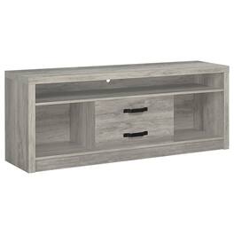 Coaster Co. of America - Burke 2-drawer Engineered Wood 59" TV Stand Grey Driftwood - Brown
