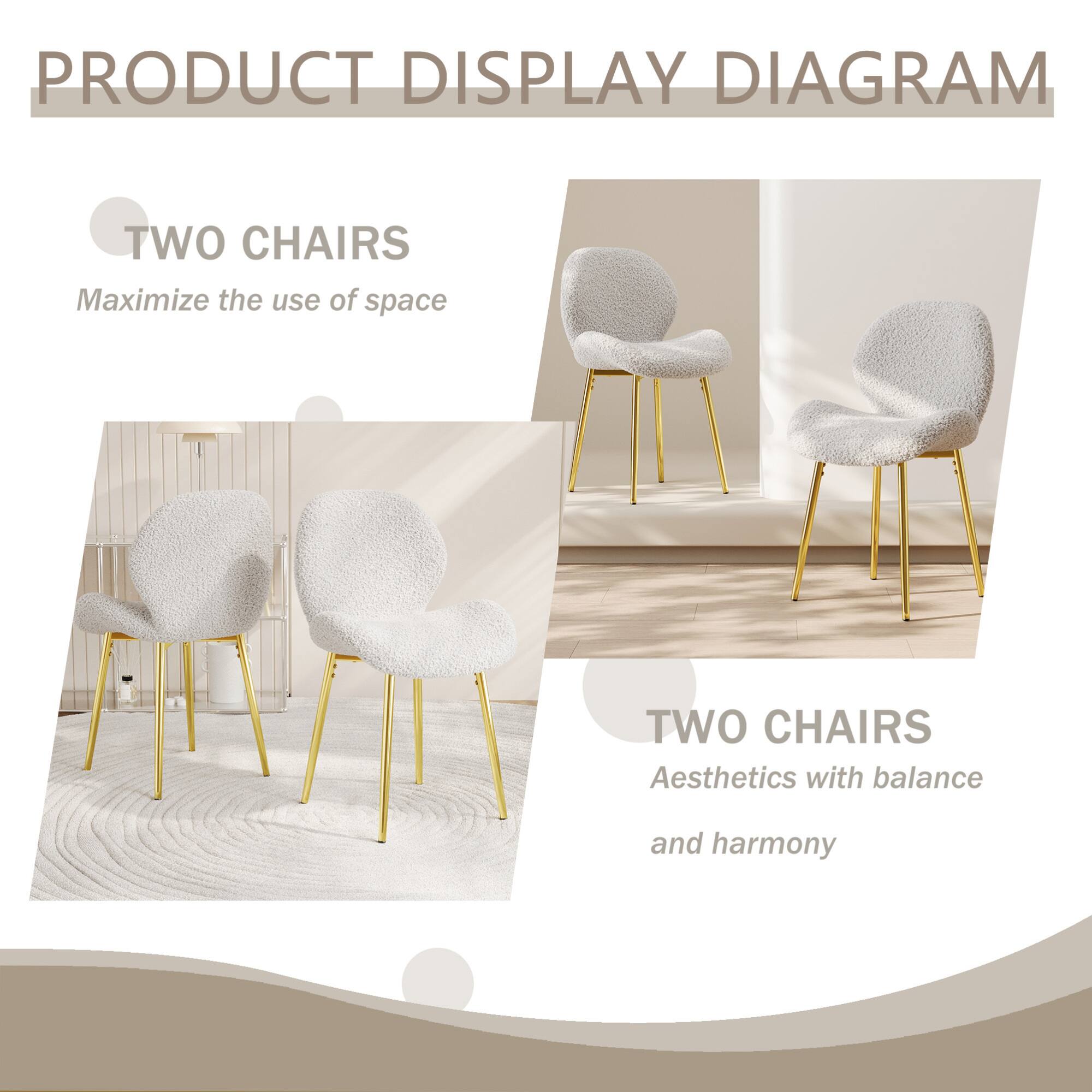 PRODUCT DISPLAY DIAGRAM

TWO CHAIRS  
Maximize the use of space

TWO CHAIRS  
Aesthetics with balance and harmony