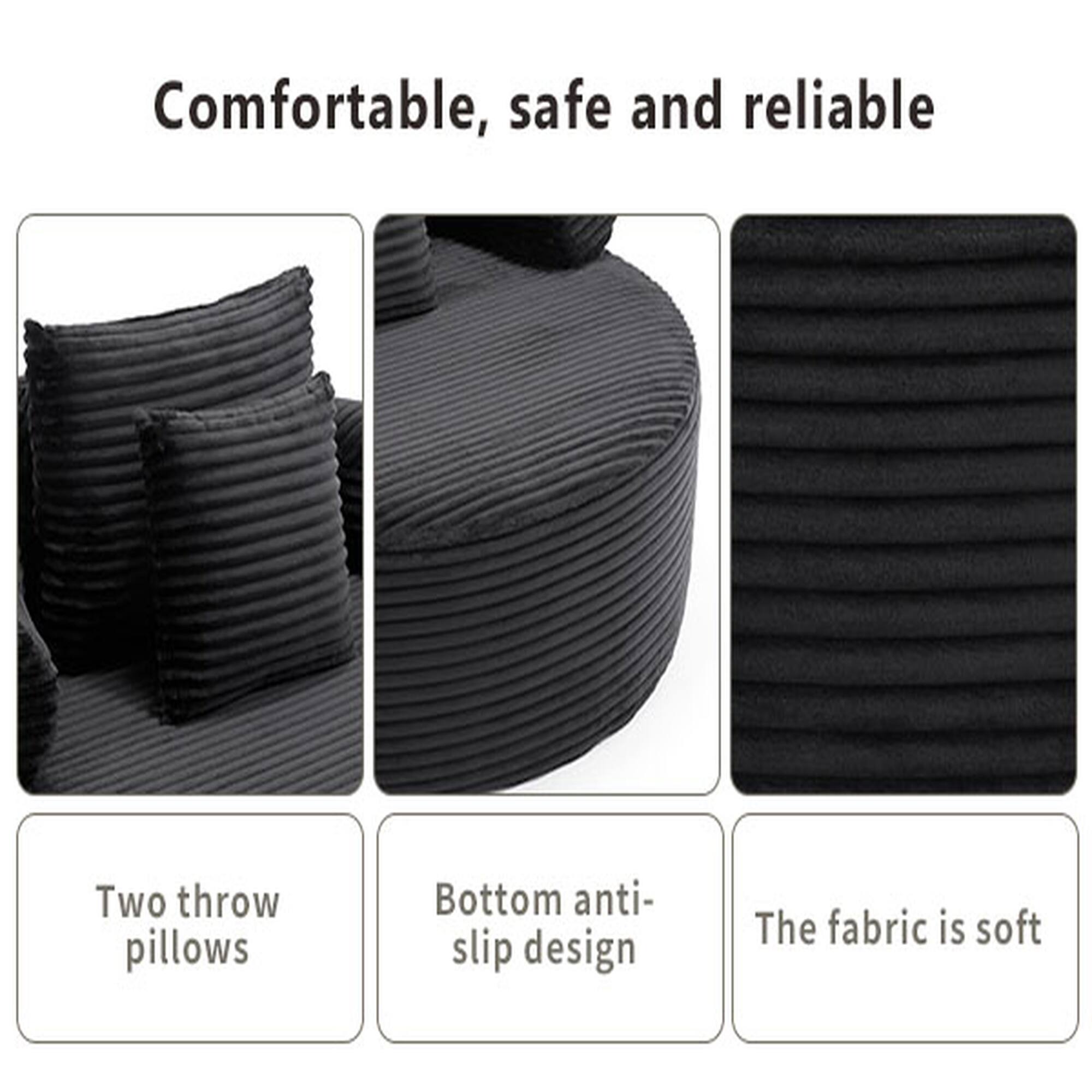 Comfortable, safe and reliable

- Two throw pillows
- Bottom anti-slip design
- The fabric is soft