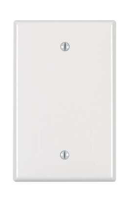 Leviton - 1 gang Nylon Blank Wall Plate 1 pk (Case of 25) - White
