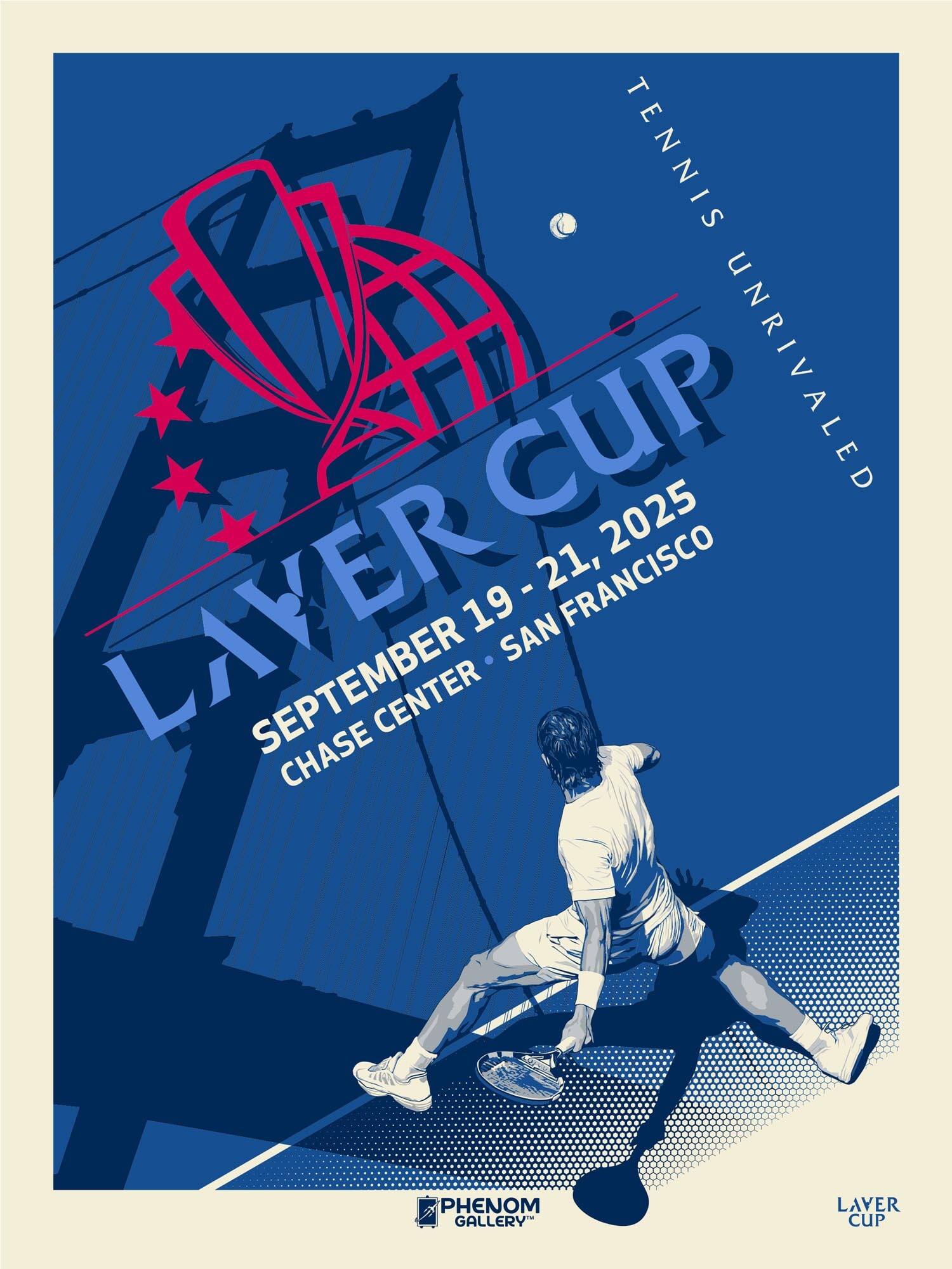 2025 Laver Cup 18" x 24" Serigraph