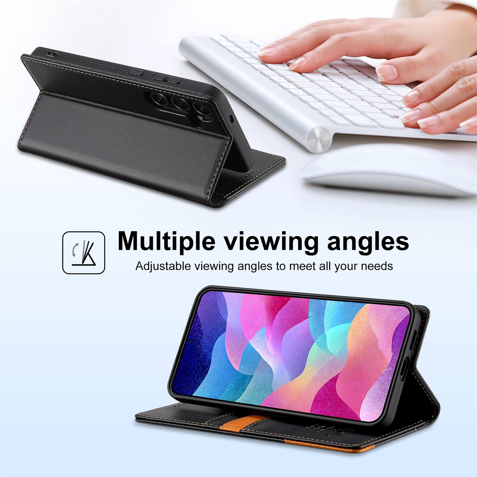 Multiple viewing angles  
Adjustable viewing angles to meet all your needs