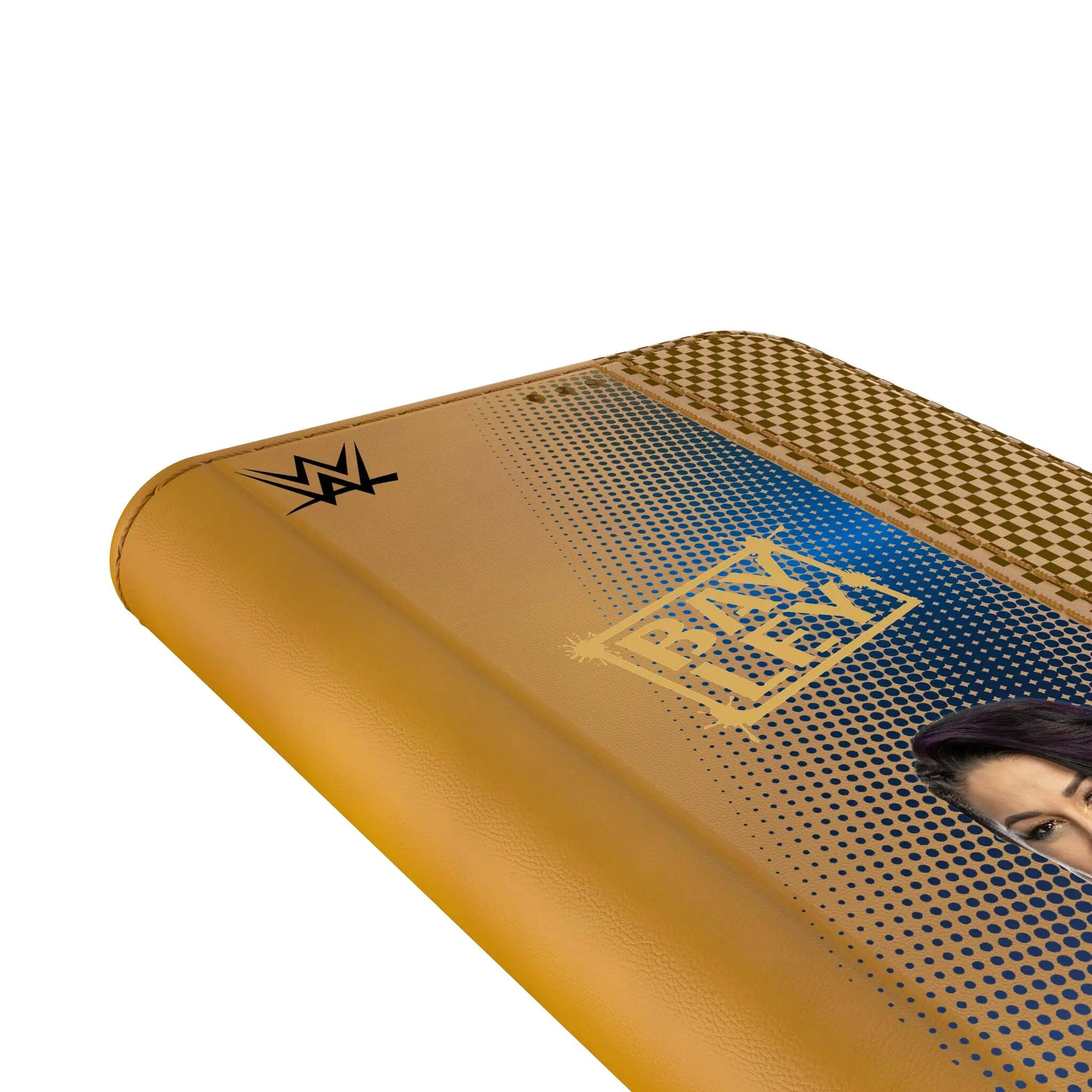 Left. Keyscaper - WWE Superstar Folio Phone Case - Samsung Galaxy S25 Ultra - Bayley.