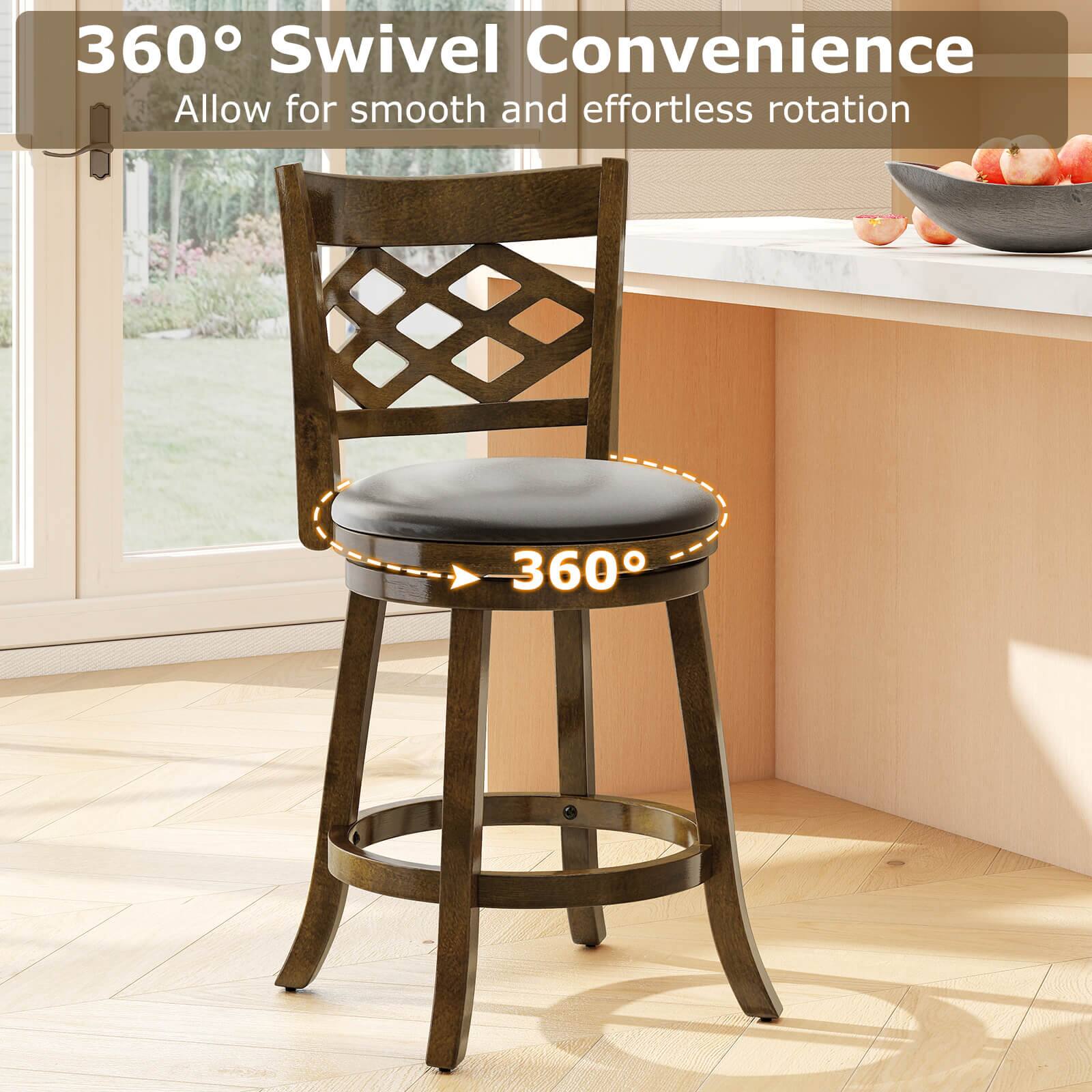 360° Swivel Convenience  
Allow for smooth and effortless rotation