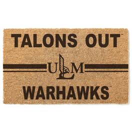 Jardine - ULM Warhawks 18" x 30" Team Logo Doormat - Brown