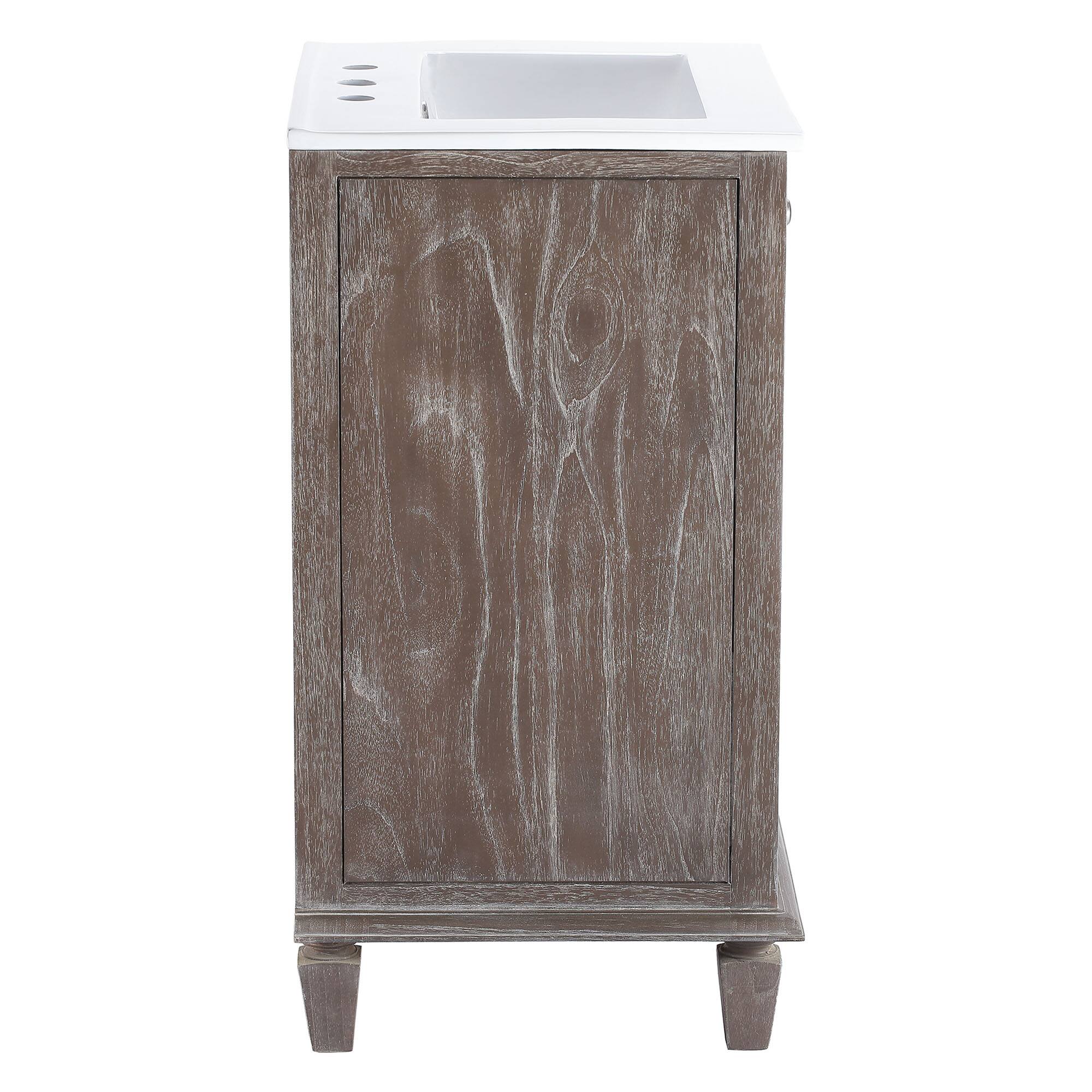 Alt View 1. Modway - Lilo Bathroom Vanity Basin Included - Gray White.