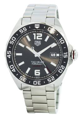 TAG Heuer - Formula 1 Calibre 5 Swiss Made Automatic WAZ2011.BA0842 Mens Watch Stainless Steel 200M - Silver