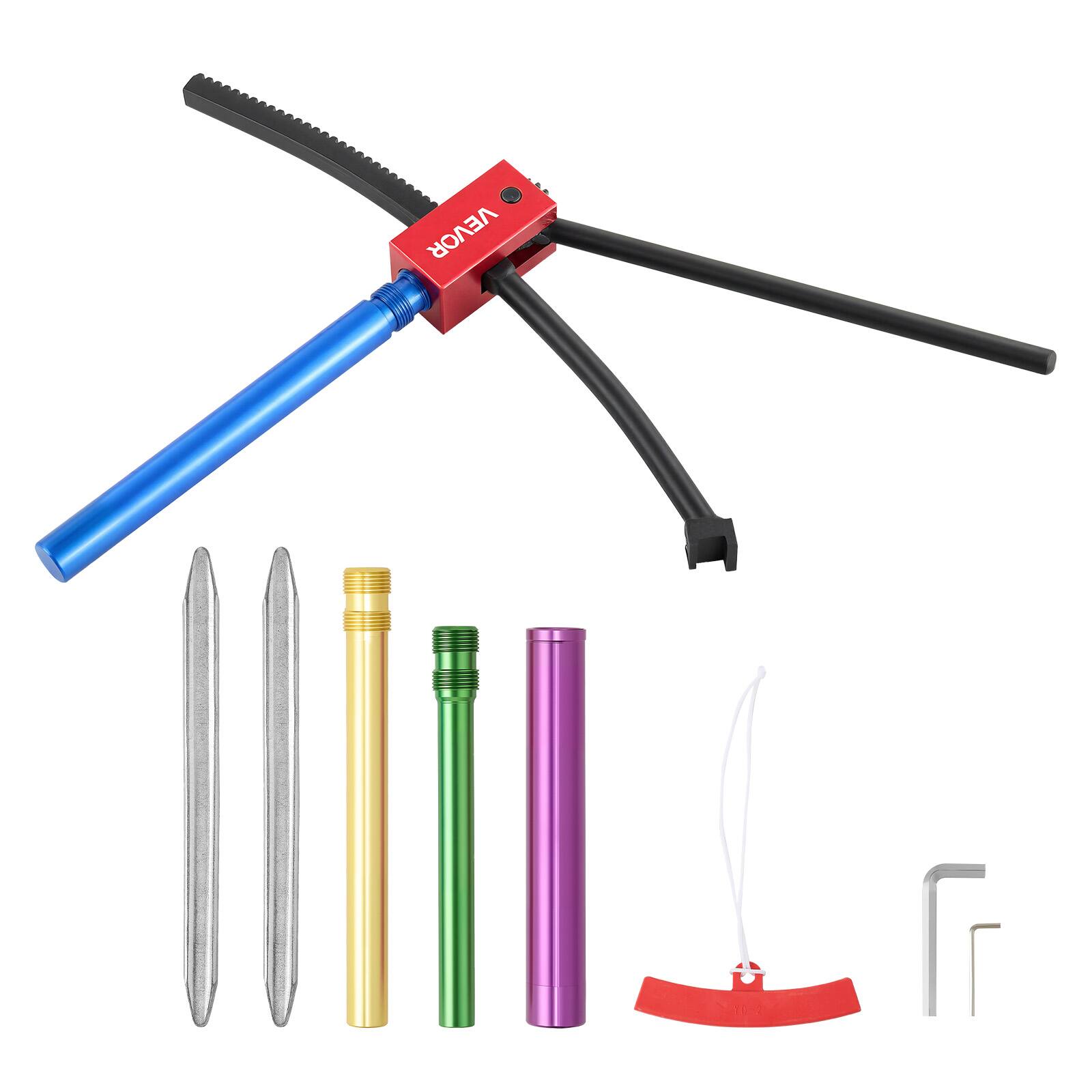 Alt View 5. VEVOR - Dirt Bike Tire Changing Tool Kit, Fits for Motocross Enduro 16"-21" Wheels, Includes 15-25 mm Axle Adapters - Black.