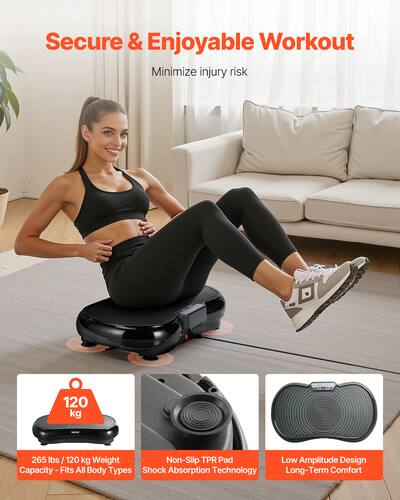 VEVOR Vibration Plate Exercise Machine, Whole Body Shaker for Lymphatic Drainage and Weight Loss Black RB-CFM002 - Best Buy VEVOR Vibration Plate Exercise Machine, Whole Body Shaker for Lymphatic Drainage and Weight Loss Black RB-CFM002 - Best Buy