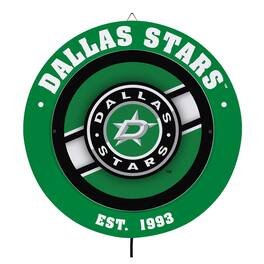 Evergreen Enterprises - Dallas Stars 15" LED Round Metal Lit Wall Sign - Multicolor